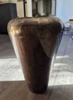 Metallige Vase versilbert