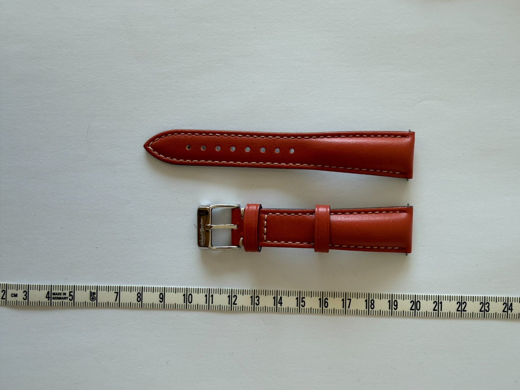 Bracciali & Braccialetti: Brown padded leather strap, 20mm, new – Nuovo (secondo la descrizione) da Genève venduto da gau_6t8p 1