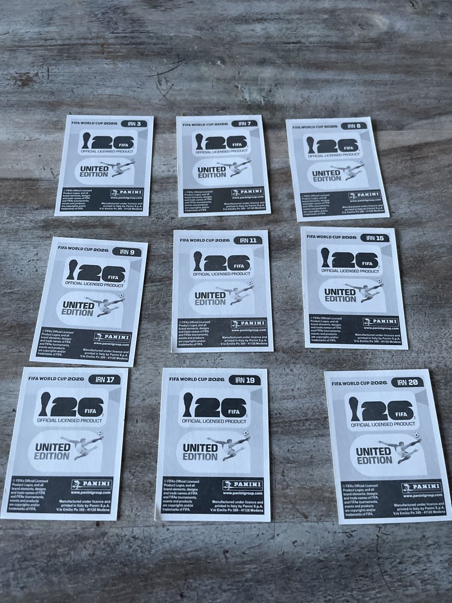 Panini Sammelbilder & Trading cards: Panini WM 2026 Iran IRN 9Sticker – Neu (gemäss Beschreibung) aus Rudolfstetten von Stern042 1