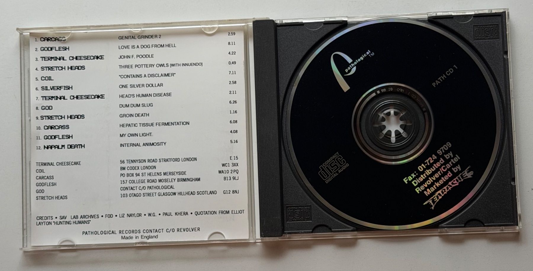 CD: Pathological Compilation / Grindcore, Hardcore, Experimental – Usato da Näfels venduto da rottabi 3