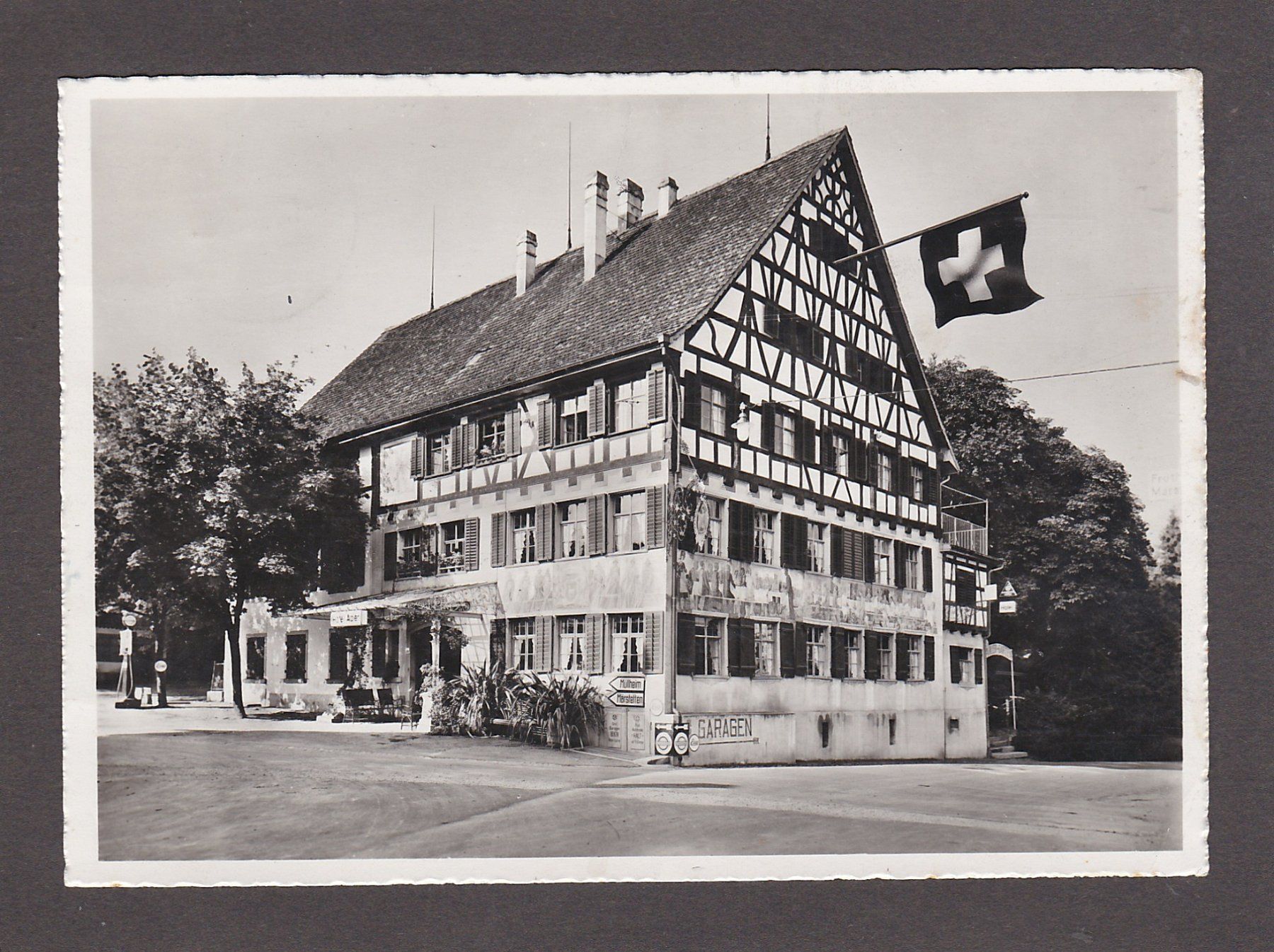 Ansichtskarten: ERMATINGEN - Hotel Adler, 1947 – Gebraucht aus Reiden von cinfis