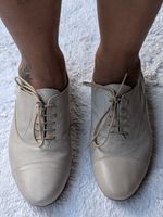 Schicke Schnürschuhe Leder Damen Gr. 40
