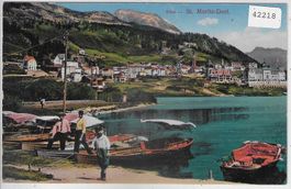 St. Moritz-Dorf - Ausflugsboote - Litho