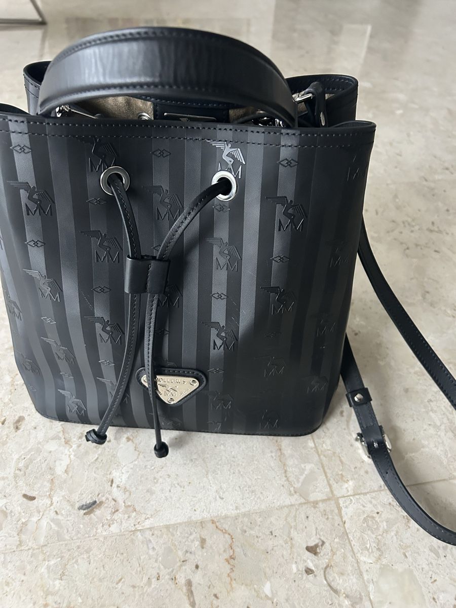 Maison Mollerus Taschen für Damen: Borsa a secchiello Maison Mollerus nera a righe 40-60 – Neu (gemäss Beschreibung) aus Locarno von Matic04 3