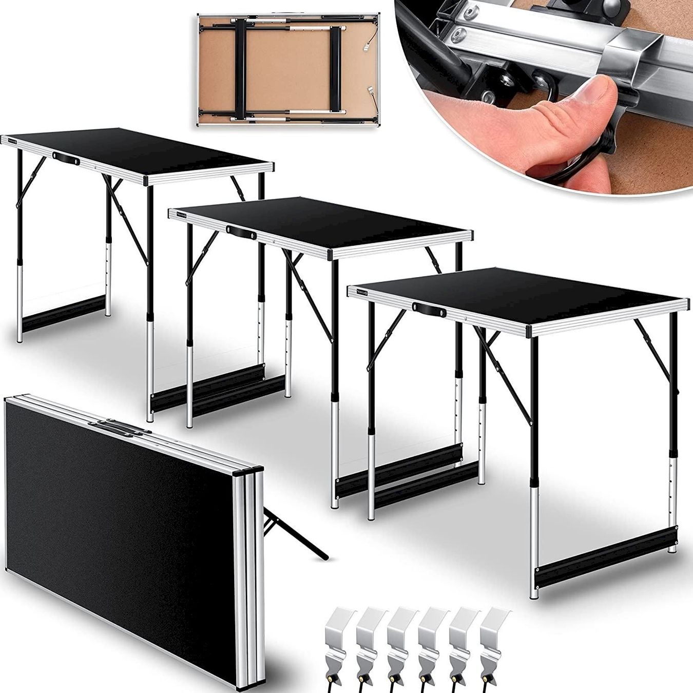 Set di tavolo e panche: KESSER Multifunktionstisch Schwarz – Nuovo e nell'imballaggio originale da Bottighofen venduto da zaap