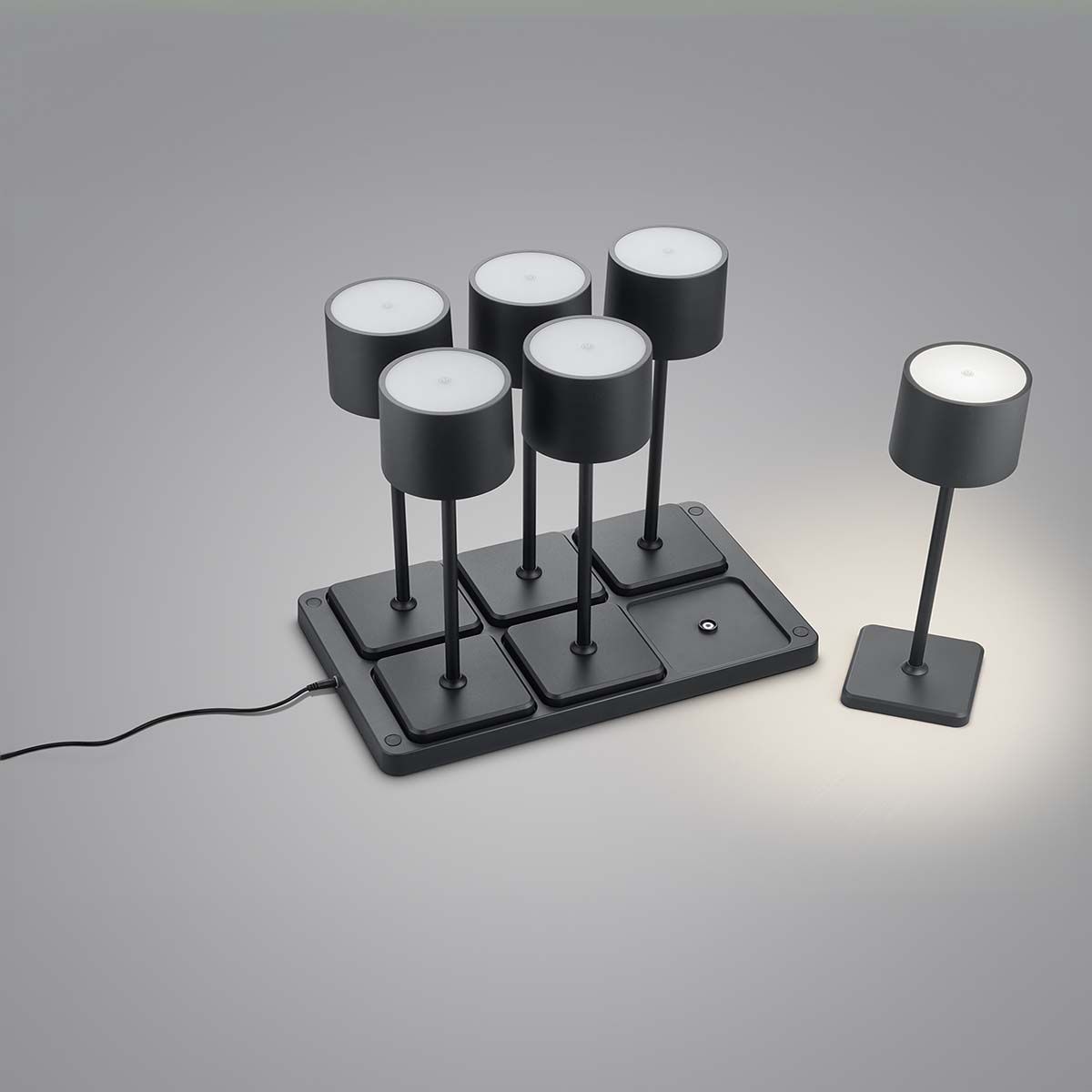 Lampade: LED Aussen Tischleuchte, 6er, 40 cm Höhe – Nuovo (secondo la descrizione) da Kreuzlingen venduto da Smart-Light