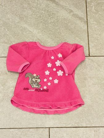 Baby Pullover pink Eichhörnchen Motiv Grösse 68