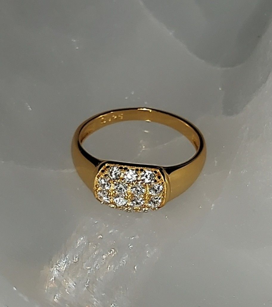 Anelli: Ring 925 Silber18k vergoldet – Nuovo (secondo la descrizione) da Ettenhausen TG venduto da CH2300