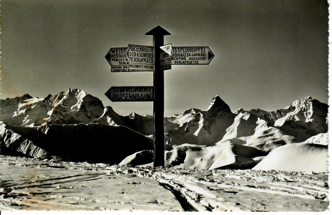 Cartoline postali: Parsenn - Weissfluhjoch – Usato da Hochdorf venduto da Ziegel-16