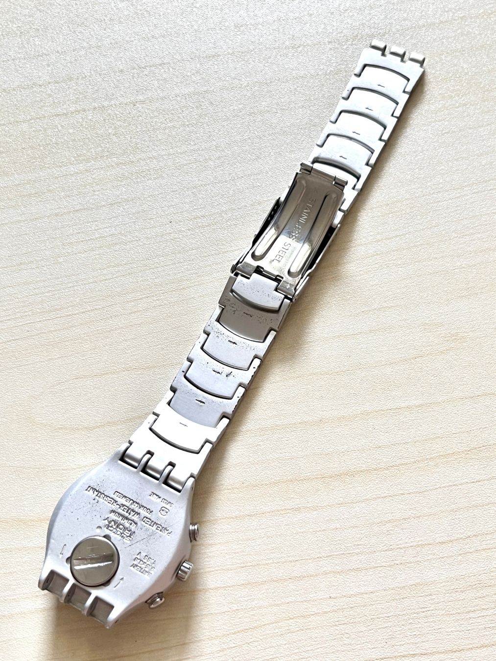 Swatch Orologi: Swatch Chronograph Uhr Alu Armband – Usato da Grenchen venduto da chththl 8