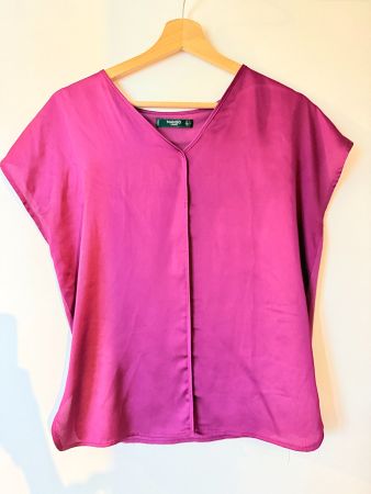 Mango - Blouse couleur mauve