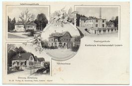 4-Bild LUZERN Kantonale Krankenanstalt - Chirurg. Abteilung
