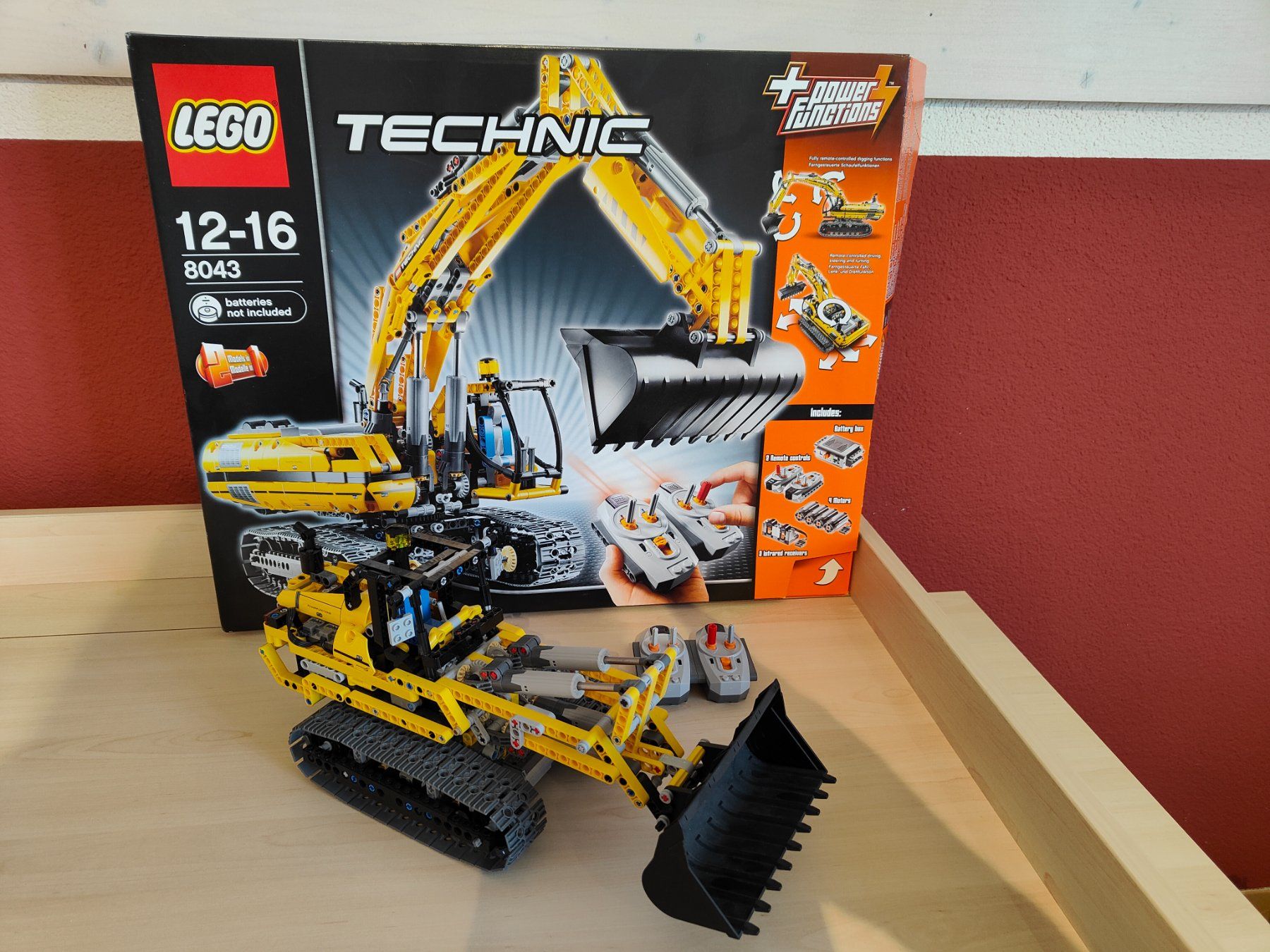 Lego Giocattoli: lego technic 8043 Motorisierter Raupenbagger – Usato da Leibstadt venduto da winterzeit2000