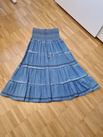 Jupe oder als Kleid Jeans Gr. M/38