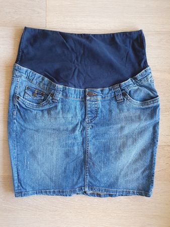 H&M MAMA Jeans-Rock Umstandsrock Grösse L