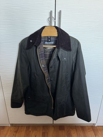Barbour Bedale Wax Jacket Size 38 Green