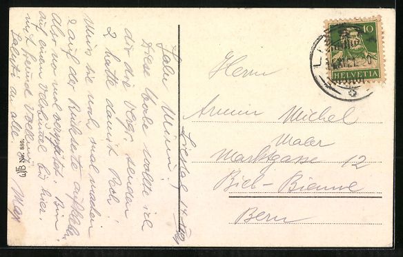 Cartoline postali: AK Liestal, Totalansicht, 1921 – Usato da Berlin venduto da bartko-reher 1