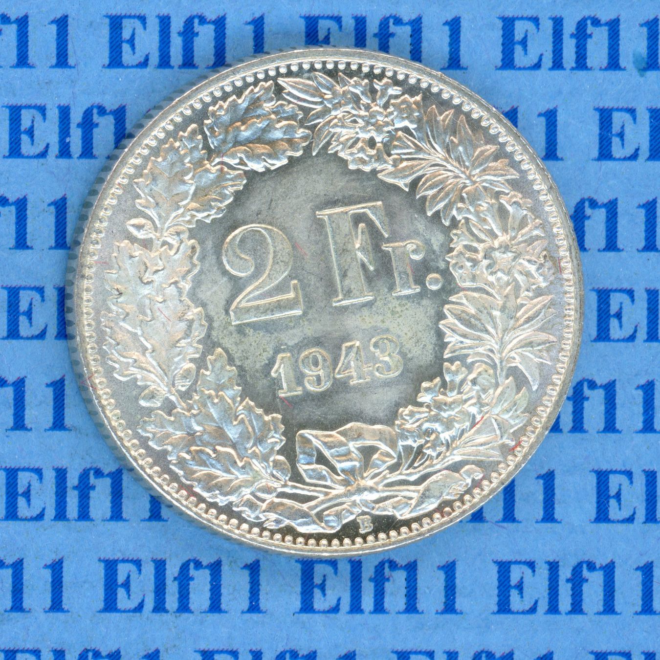 Tutti le monete: CHF___2.00 1943 -stgl 2 Franken – Usato da Widnau venduto da Elf11