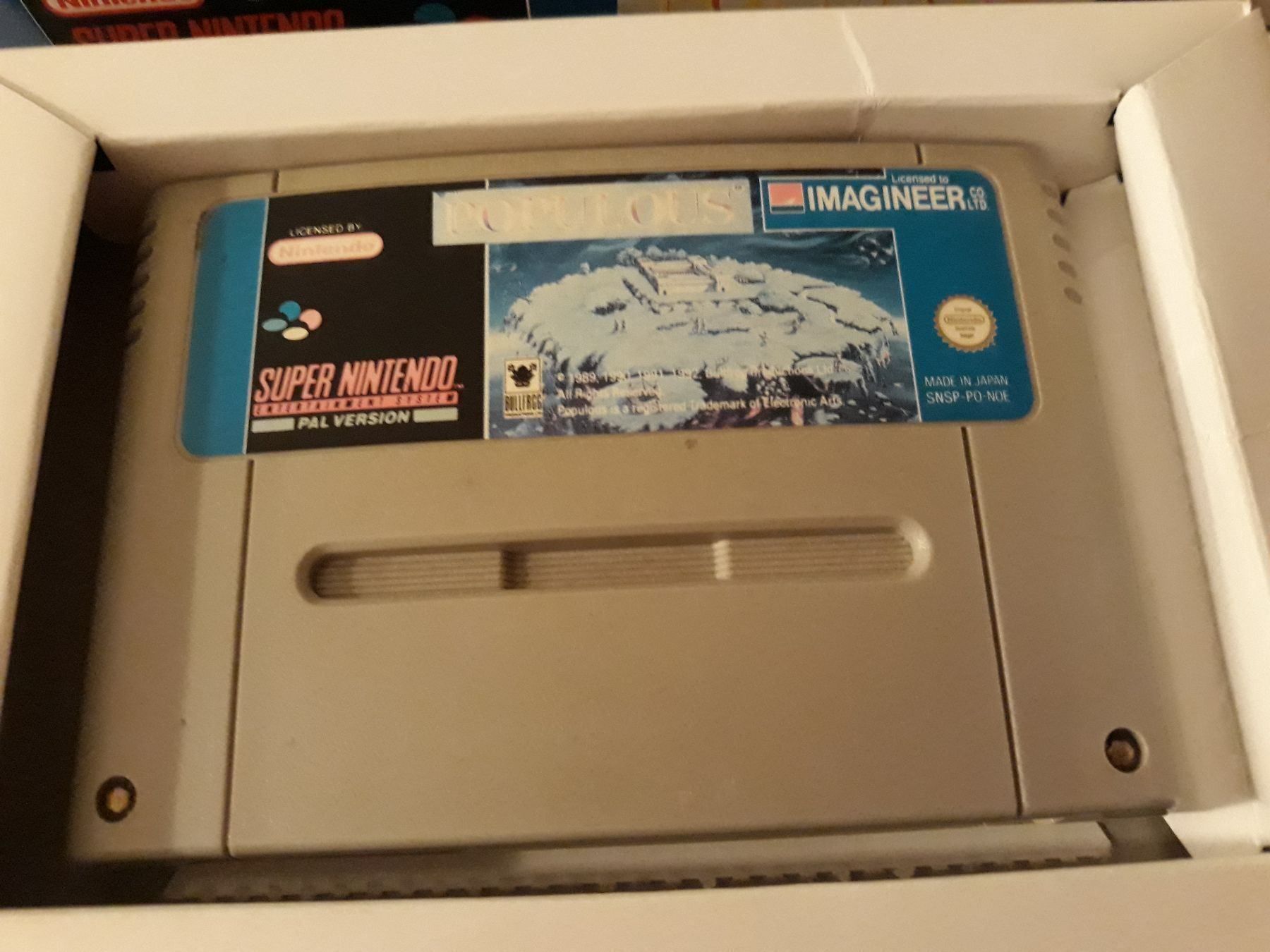 Giochi: Populous Super Nintendo SNES OVP – Usato da Aarau venduto da Kaesekuchen2000 1