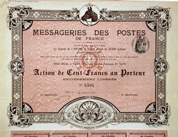 Messageries des Postes de France SA, Paris - 1905