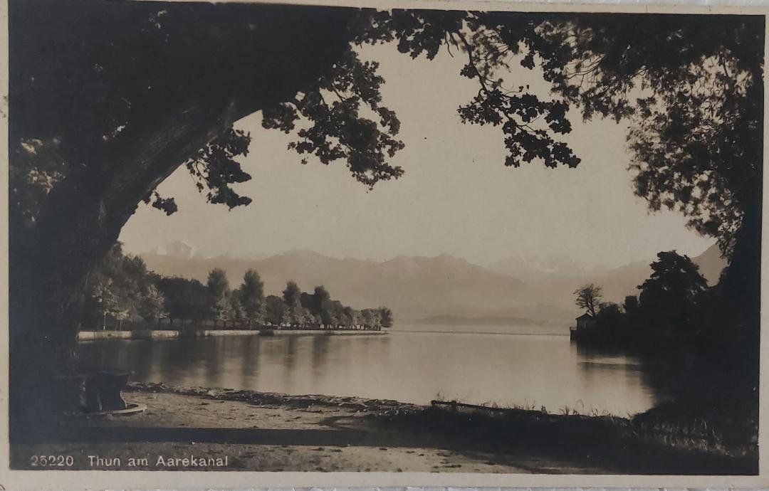 Cartoline postali: THUN am Aarekanal - 1920 – Usato da Delémont venduto da Domdom1