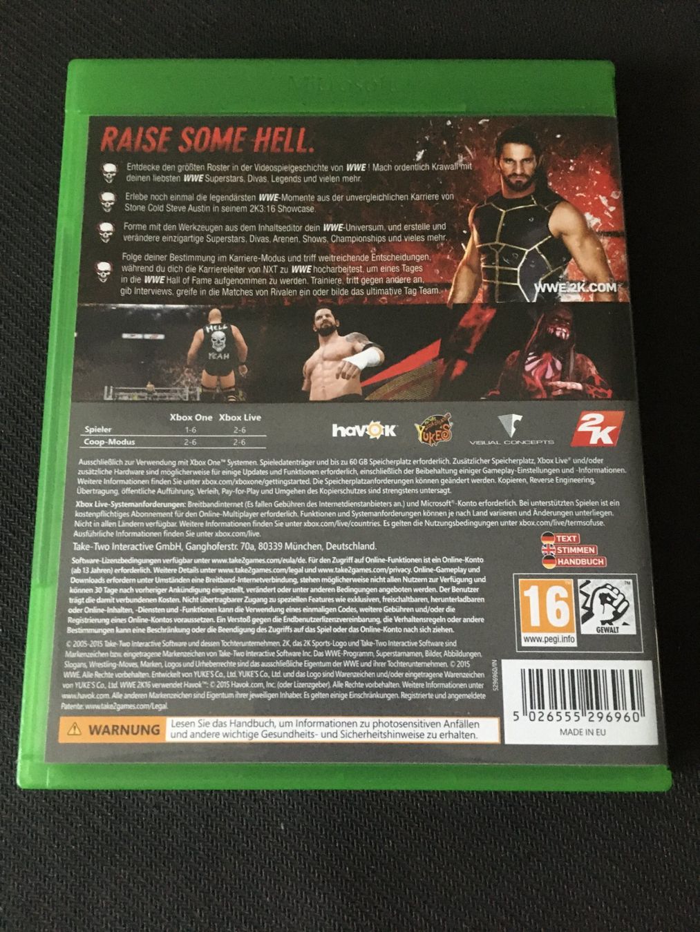 Microsoft Giochi: W2k16 für Xbox One – Usato da St.Gallen venduto da sjosjo 1