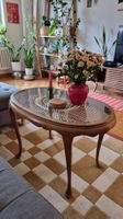 Vintage Tisch mit Geflecht