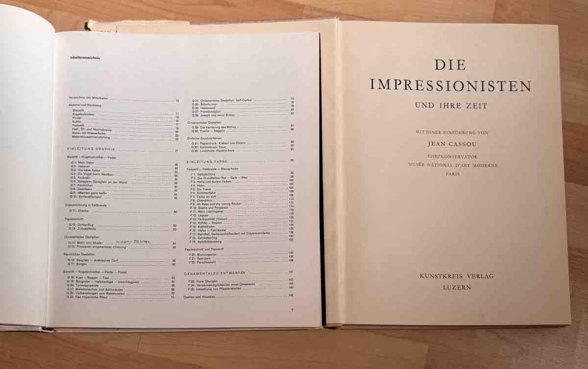 Libri: 2 Kunstbücher: Farbe und Form; Impressionisten – Usato da Forch venduto da Tchoupitoulas 1