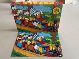 Donald Duck Puzzle, 70 Teile, King Puzzle, komplett