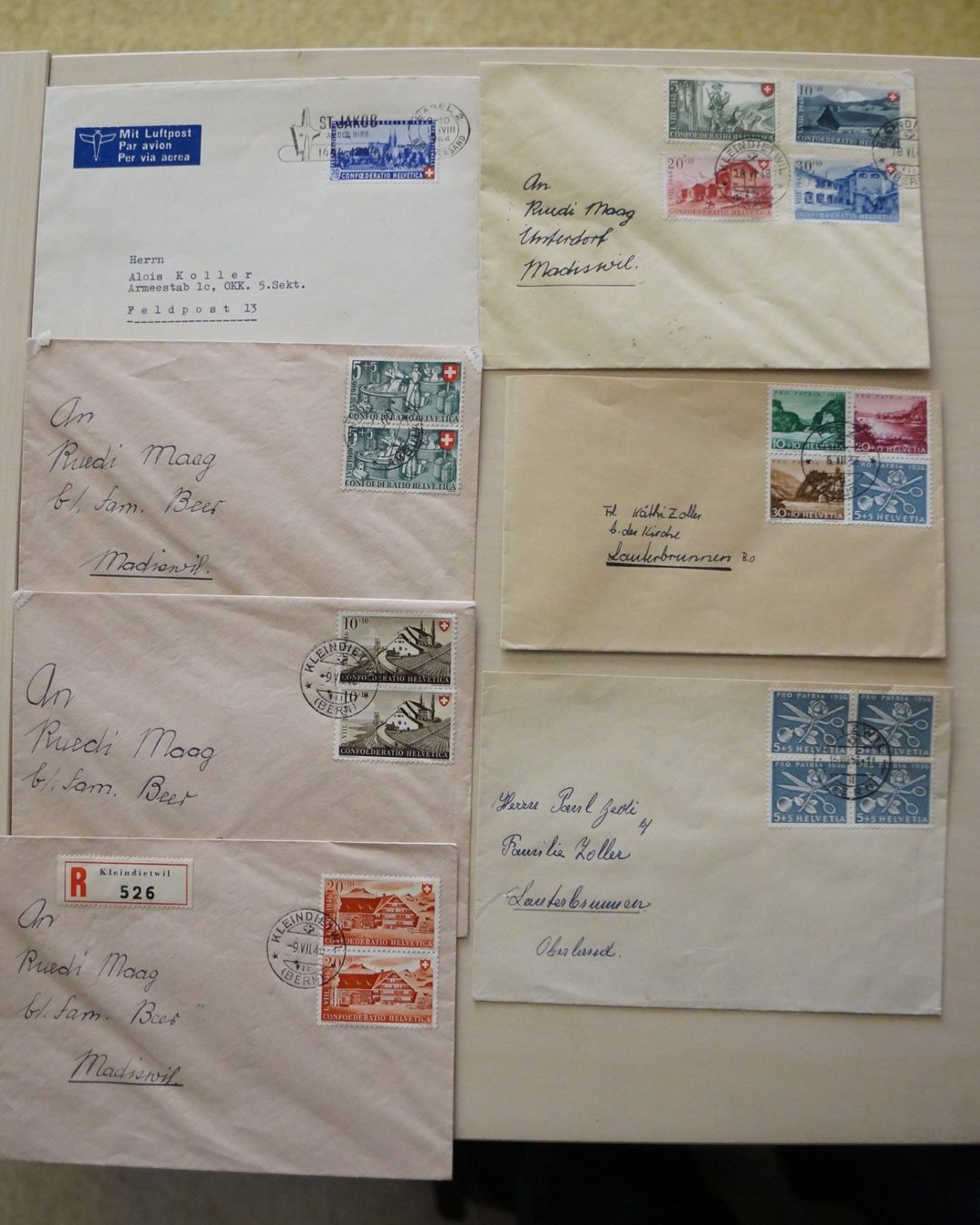 Alle Briefmarken: Belege Pro Patria - Kat 130.-- – Neu (gemäss Beschreibung) aus Sulgen von Kengi0
