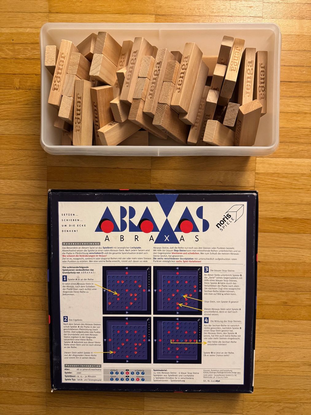 Giochi: Spiele-Set JENGA und ABRAXAS – Usato da Luzern venduto da Markusd75 1