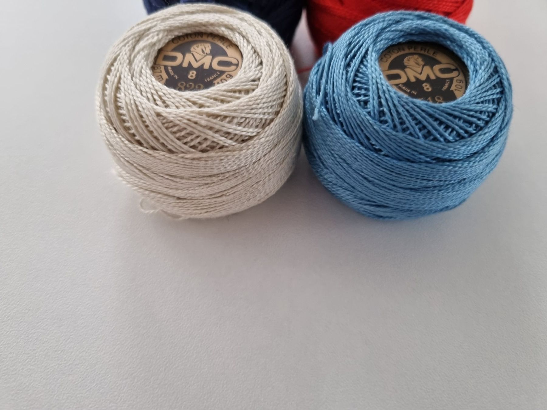Cordicelle & Fili: DMC Coton Perlé Nr. 8 Royal Navy Palette 4 Farben – Nuovo e nell'imballaggio originale da Mels venduto da DACRI 5