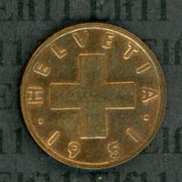 CHF___0.01 1951 unz-stgl 1 Rappen