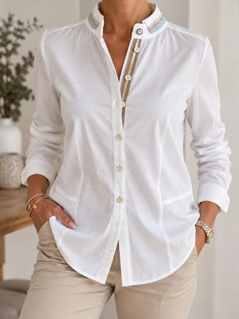 ✨ Schneiders Stehkragenbluse in Grösse 38 wie neu 🔥