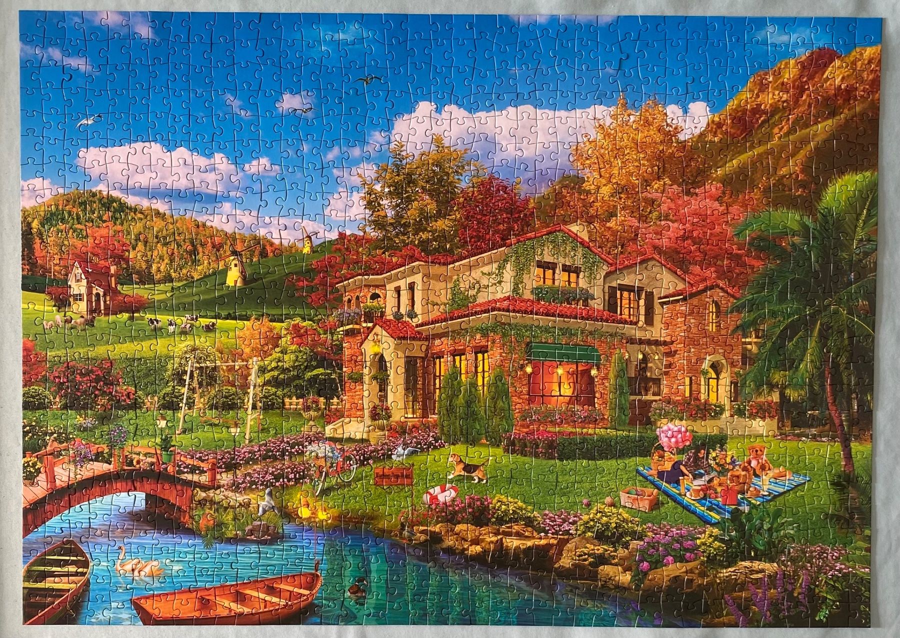 Puzzle: Puzzle Huadada Romantic Resort 1000 Teile – Usato da Hombrechtikon venduto da sabibu 1