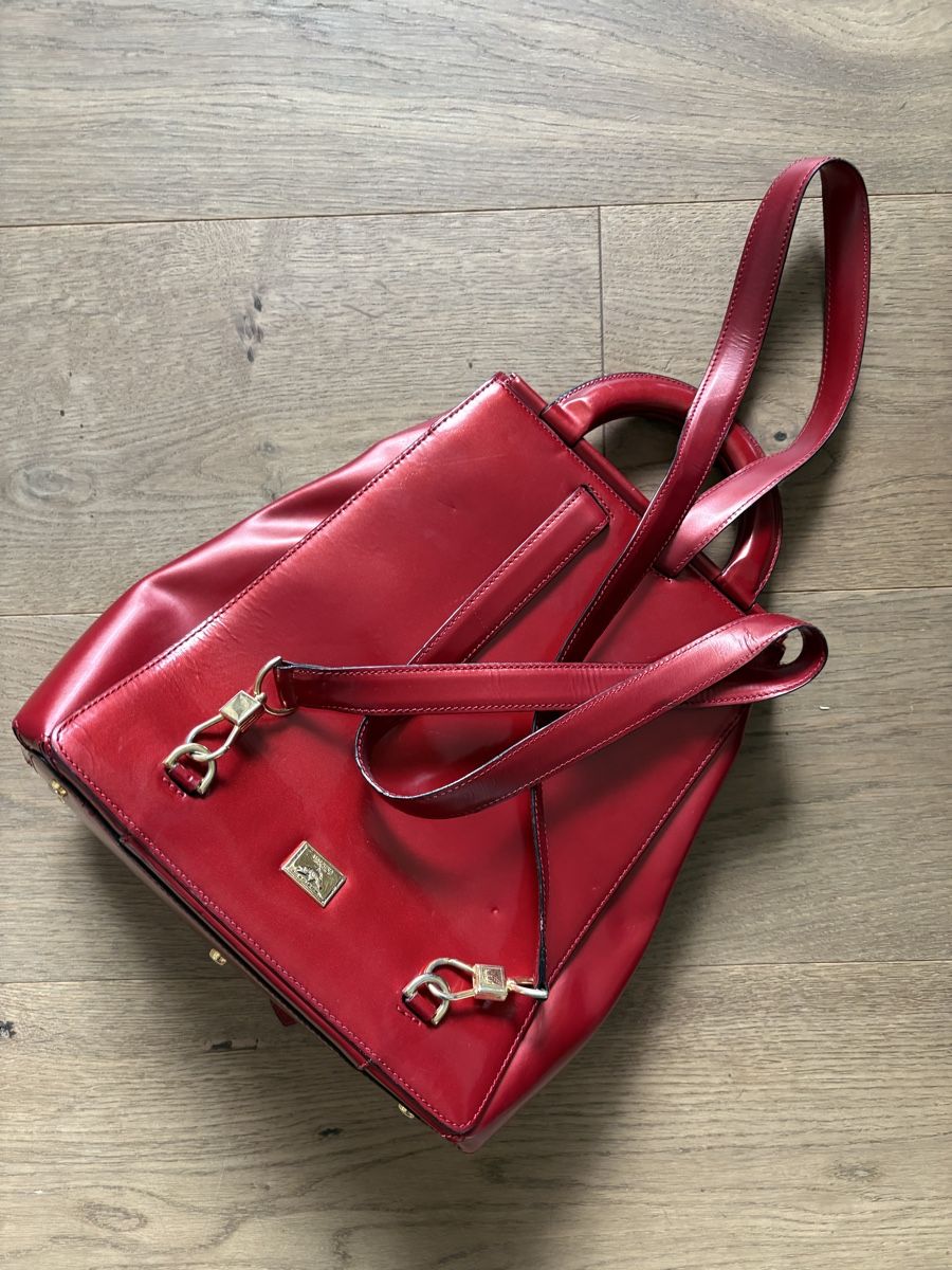 Moschino Zaini: Sac à dos Moschino rouge – Usato da le landeron venduto da Ciuffo 1