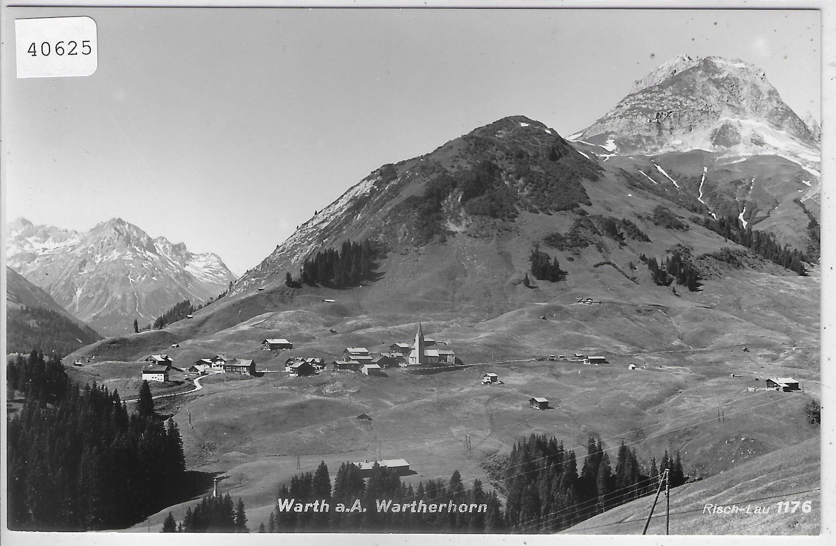 Cartoline postali: Warth a.A. Wartherhorn - Vorarlberg – Usato da Ettingen venduto da Kartenplanet