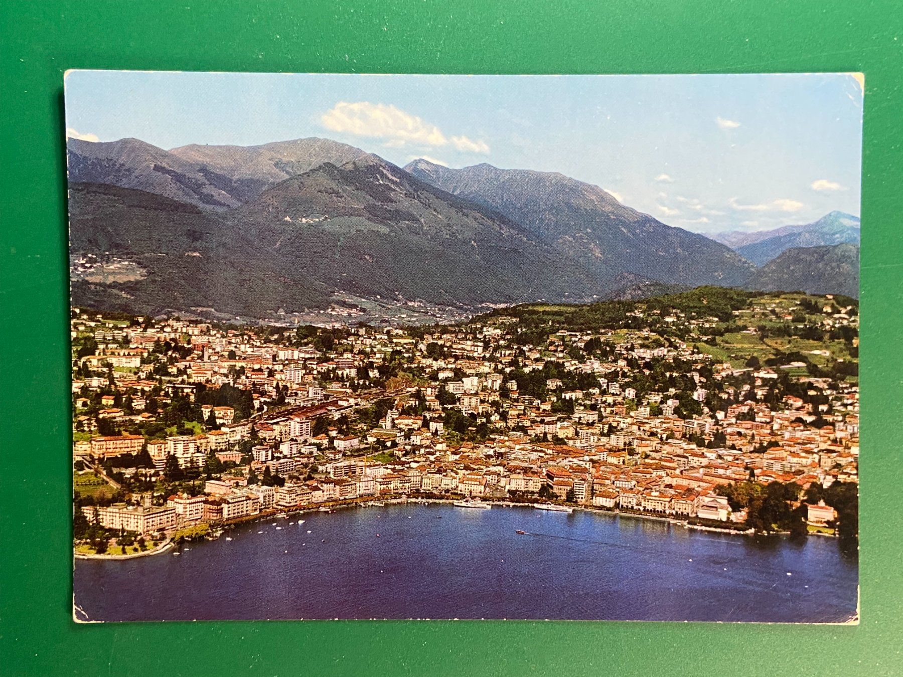 Cartoline postali: Lugano - Flugaufnahme – Usato da Steg VS venduto da _vinci_