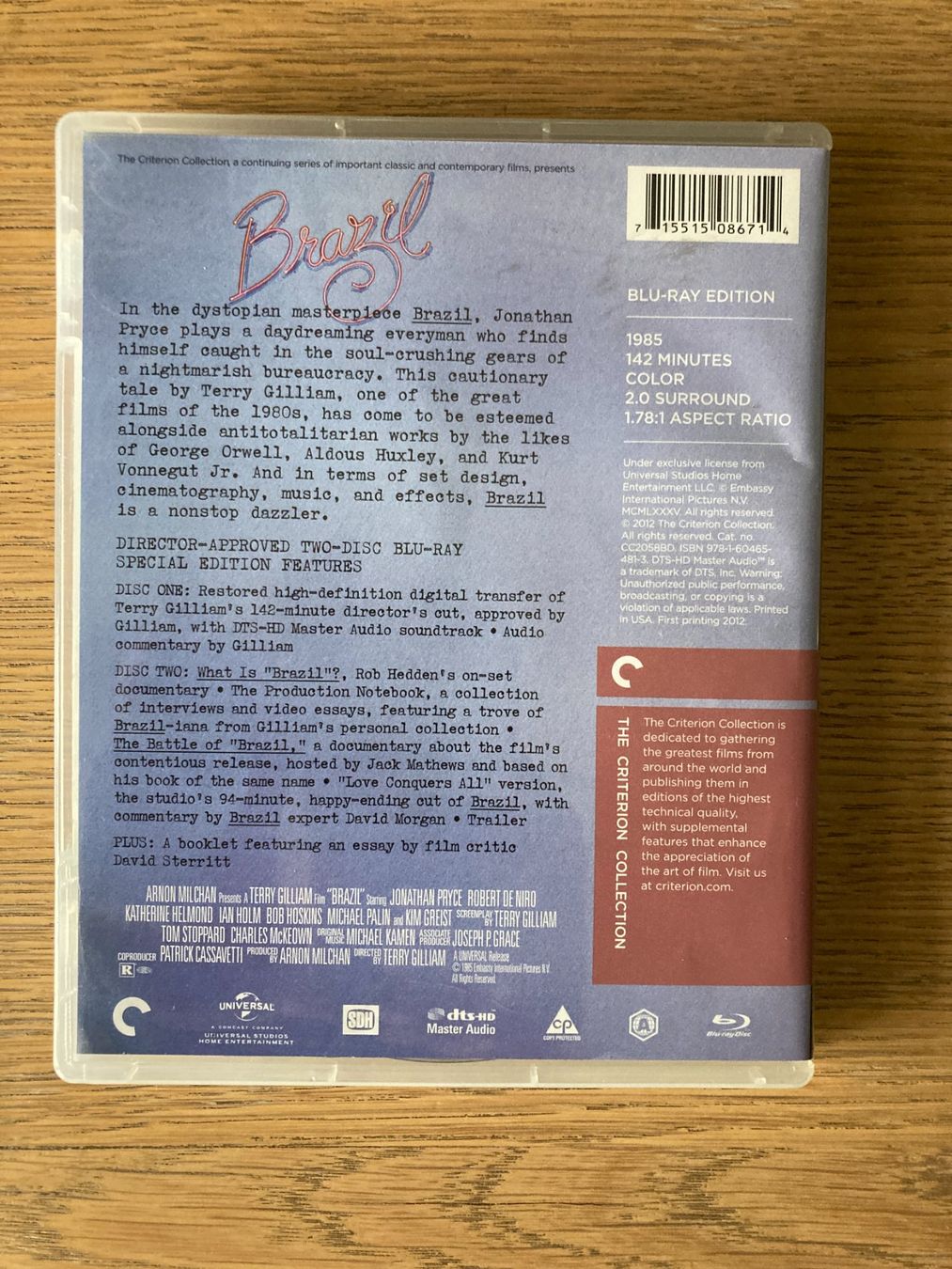 Tutti i DVDs: BLU RAY CRITERION BRAZIL  CHF 14 >>> 25.9 – Usato da Geneve venduto da tigre69 1