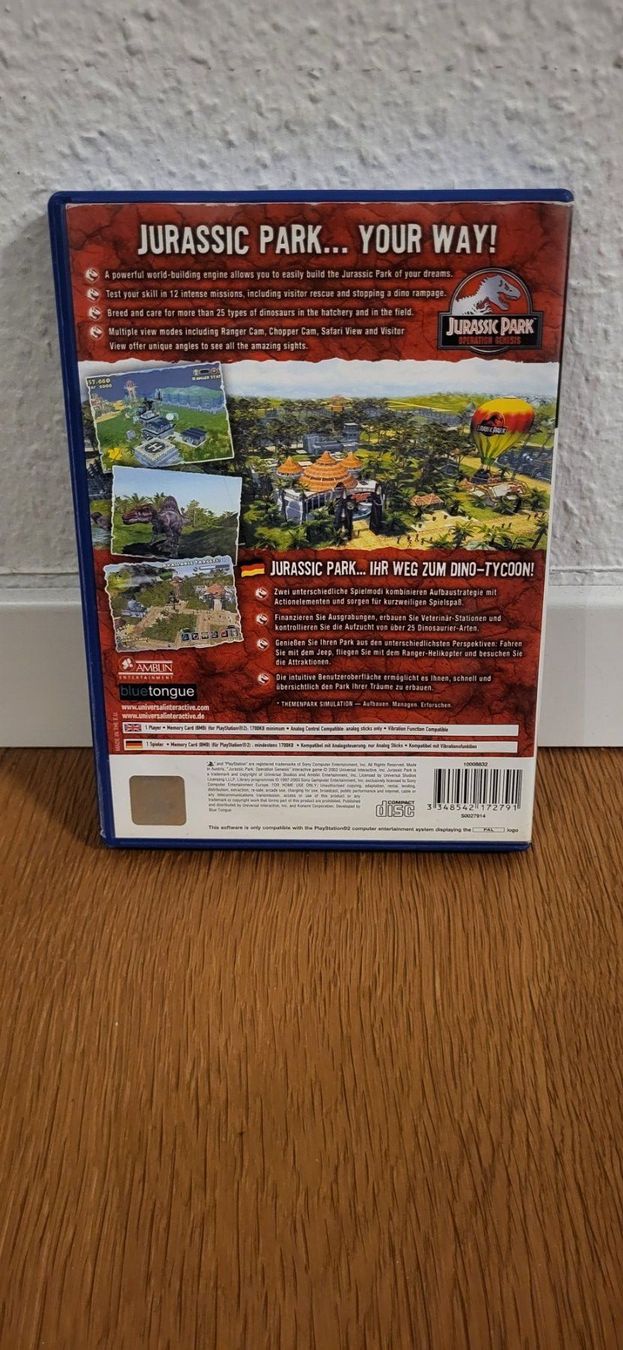 Sony Giochi: PS 2 - Jurassic Park Operation Genesis – Usato da Münsingen venduto da Heroism2010 1