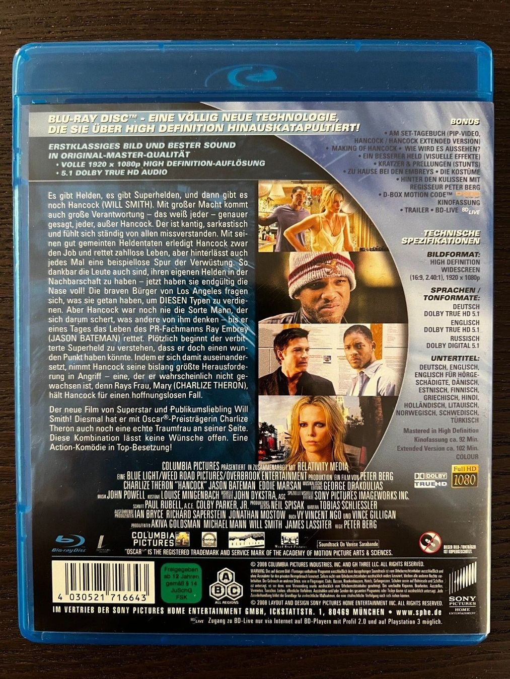 Alle DVDs: Hancock – Gebraucht aus Zürich von Blu-ray_ZH 1