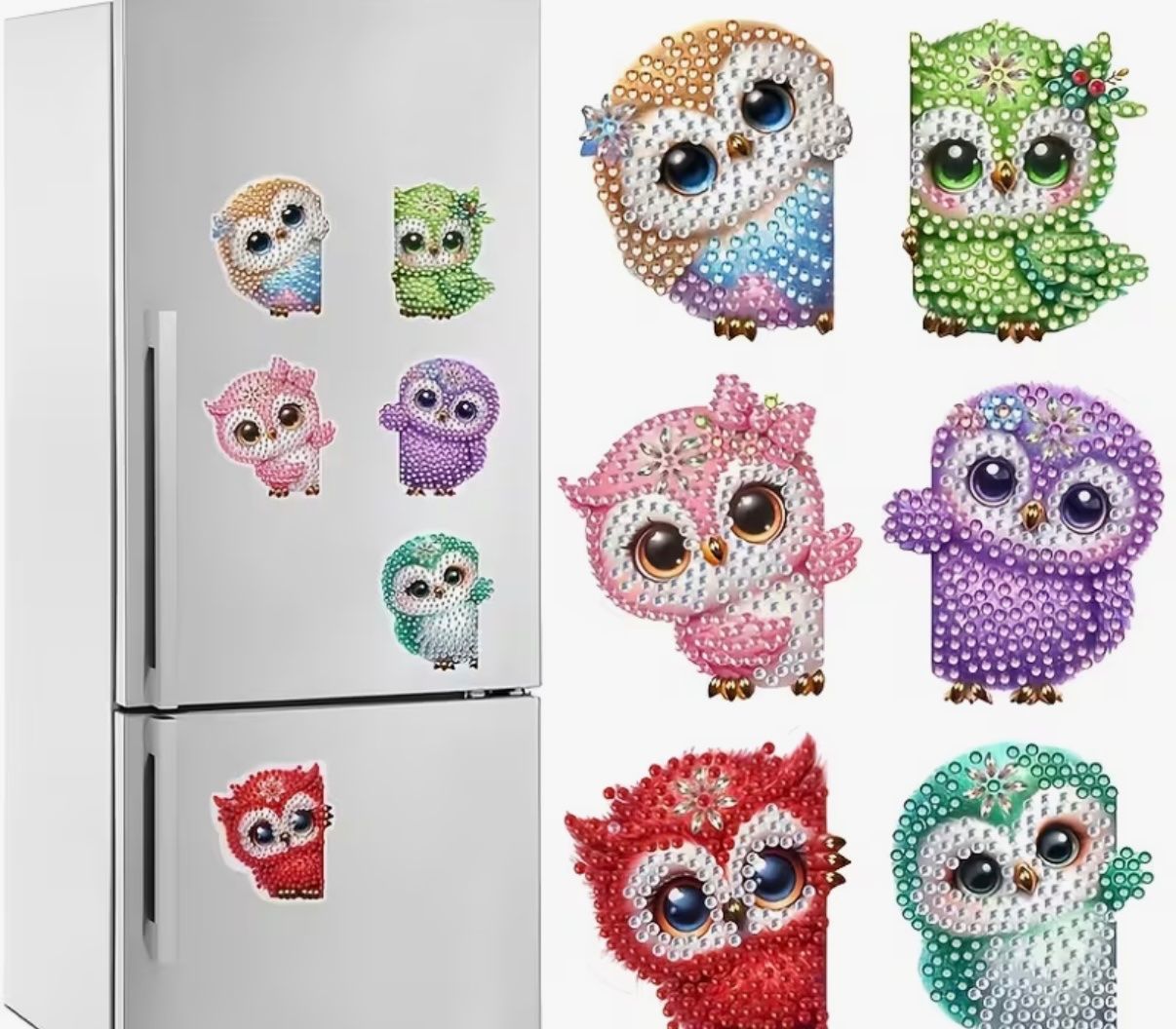 Kit bricolage: Diamond Painting: 6x Eule Kühlschrankmagnet – Nuovo e nell'imballaggio originale da Teufenthal AG venduto da MeineSchatztruhe 1