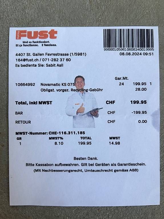 Kühlschrank: Kühlschrank Novamatic KS075 – Gebraucht aus Speicher von Mugge3 2
