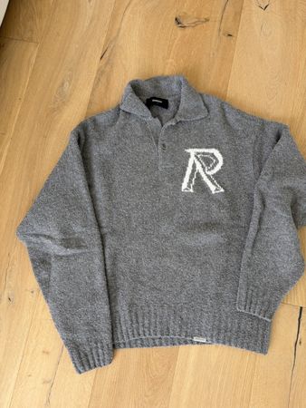Represent Pullover grau mit Logo Stickerei Grösse S