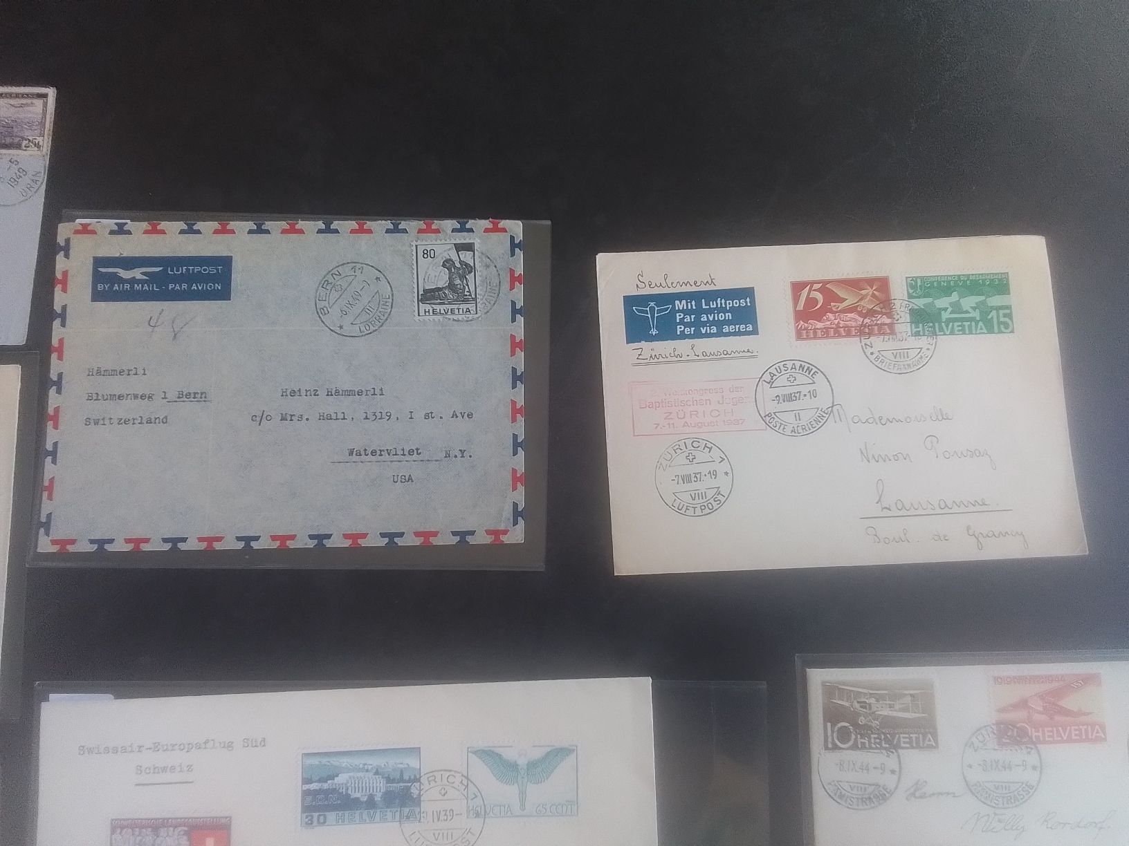 Tutti i francobolli: Lot Flugbelege ab 1.-  – Usato da Reichenburg venduto da Pipo-67 3
