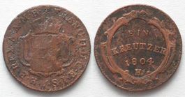 RDR - VORDERÖSTERREICH 1 Kreuzer 1804 H FRANZ II. Kupfer