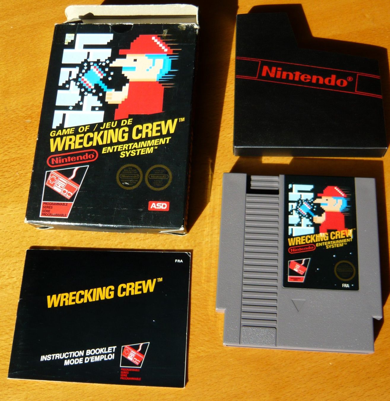 Nintendo Giochi: NES : Wrecking Crew, CIB, Bon état, version rare 5 vis – Usato da Onex venduto da Jaguar1986