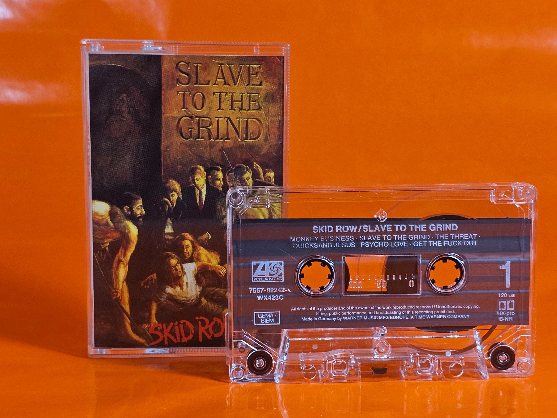 Kompaktkassetten: 📼 Skid Row – Slave To The Grind – Gebraucht aus Affoltern am Albis von bolsa_de_musica