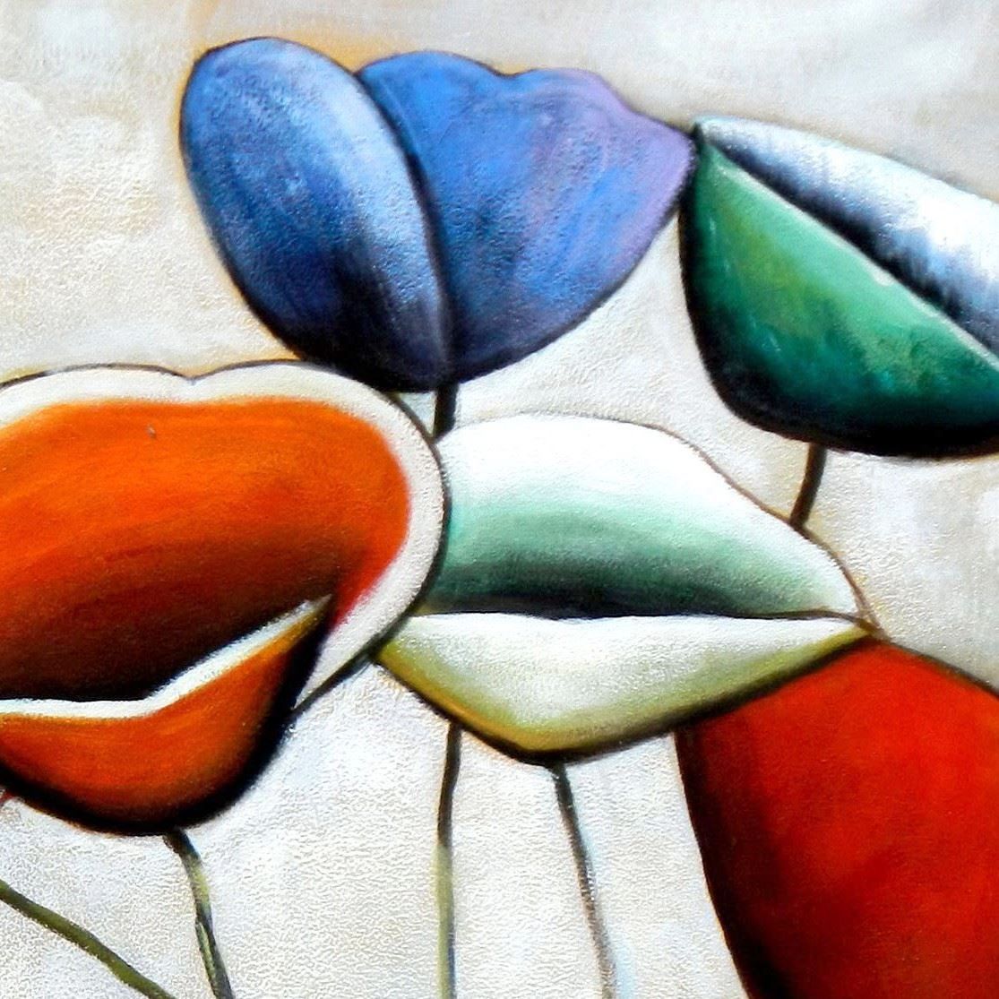 Riproduzioni & Creazioni: Abstrakt Modern Art - Der Blumentanz – Nuovo (secondo la descrizione) da Larnaca venduto da KunstDepot24 3