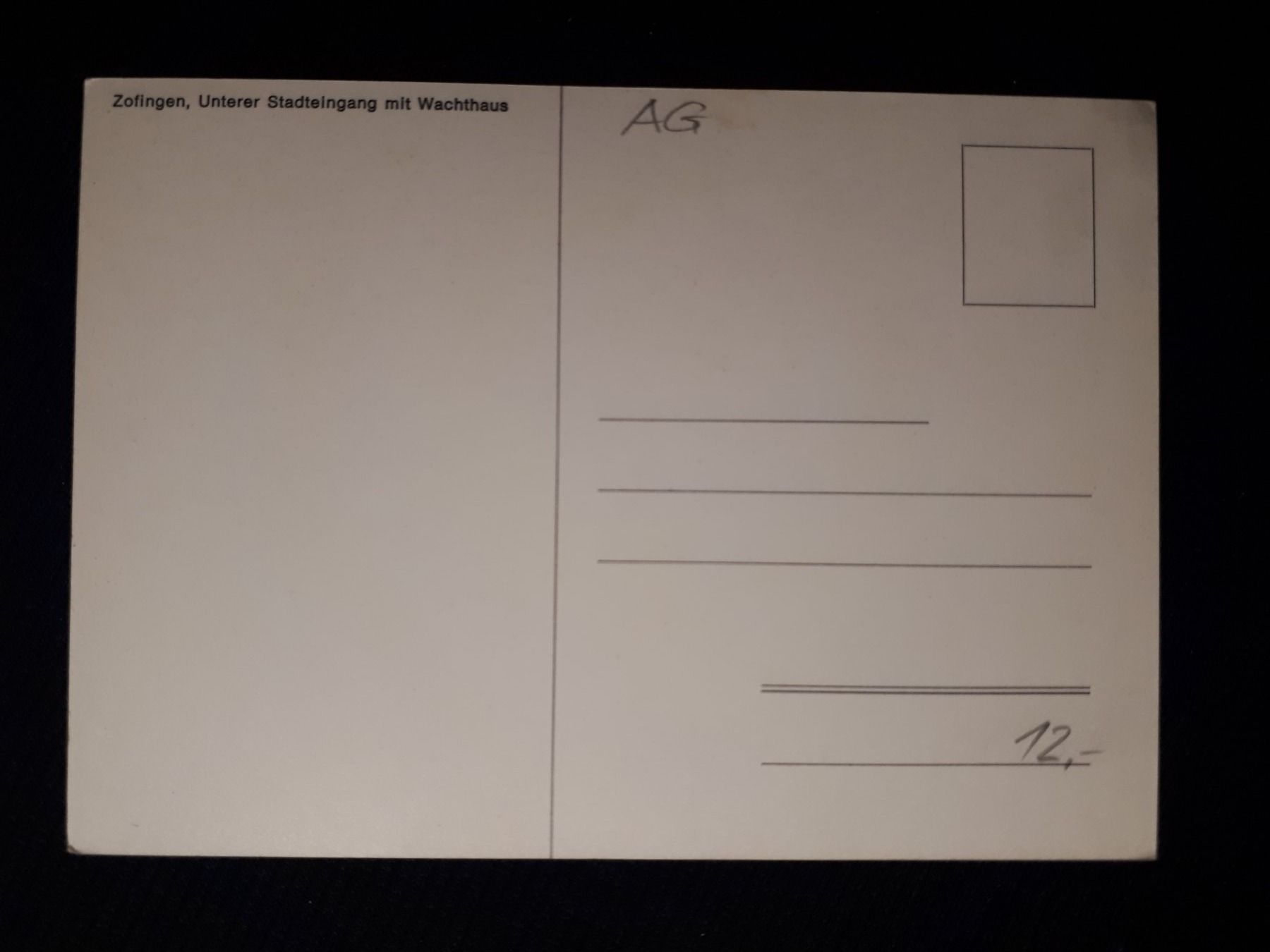 Ansichtskarten: . ZOFINGEN – Gebraucht aus Ponto Valentino von giorgia06 1